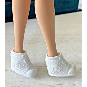 Mattel Barbie Doll Skipper Shoes Hightop Sneakers White